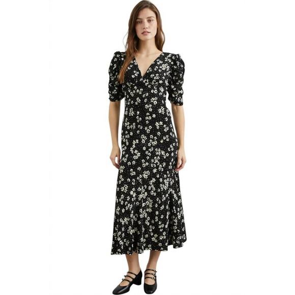 knee length dresses for ladies Zariah Jersey Beaded Dress Ivory / Xs main image 1